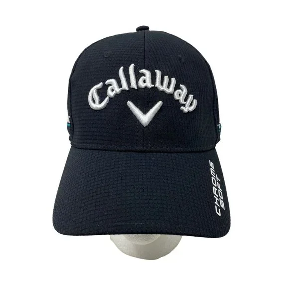 Callaway Golf Hat Rogue Odyssey Black Cap Adjustable Tour Authentic Chrome Soft - Picture 1 of 7